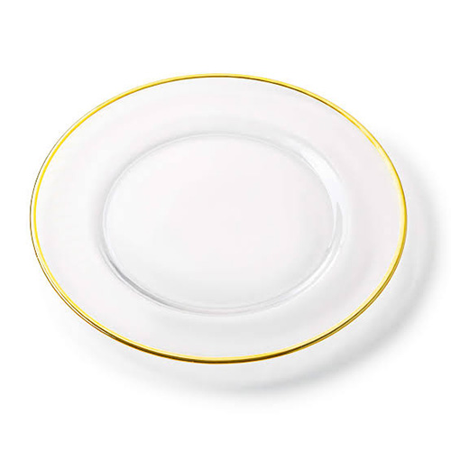 Premium Gold Rim Charger Plate