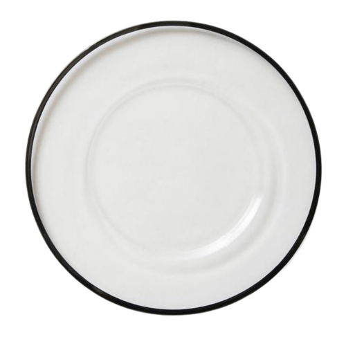 Premium Black Rim Charger Plate