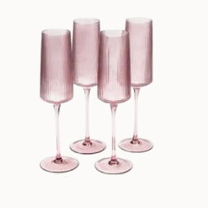 Premium Pink Ripple Champagne