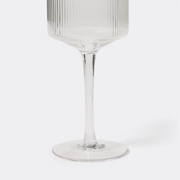 Premium Ripple Gold Rim Wine